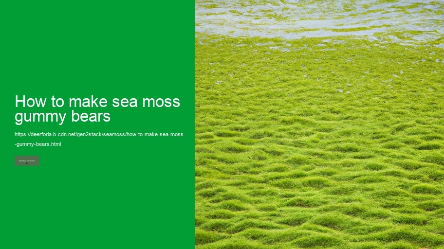 how to make sea moss gummy bears