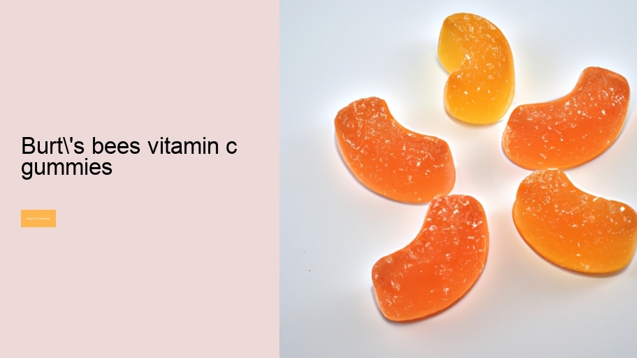 burt's bees vitamin c gummies