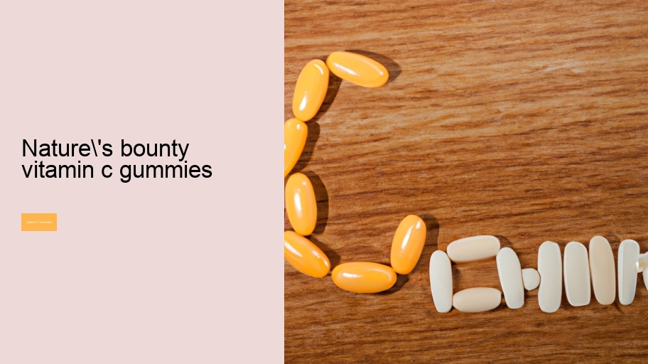 nature's bounty vitamin c gummies